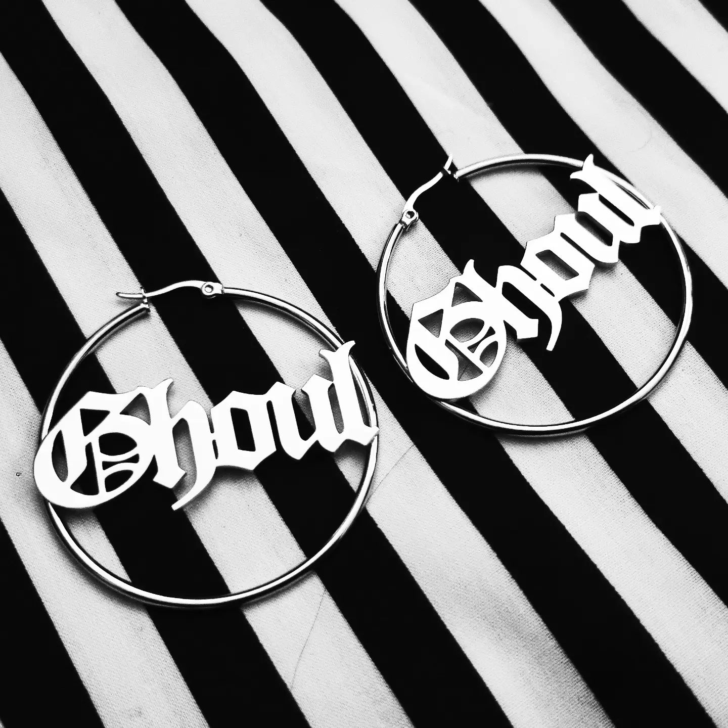 Ghoul Hoop Earrings