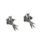 Sterling Silver Coffin Nails Stud Earrings