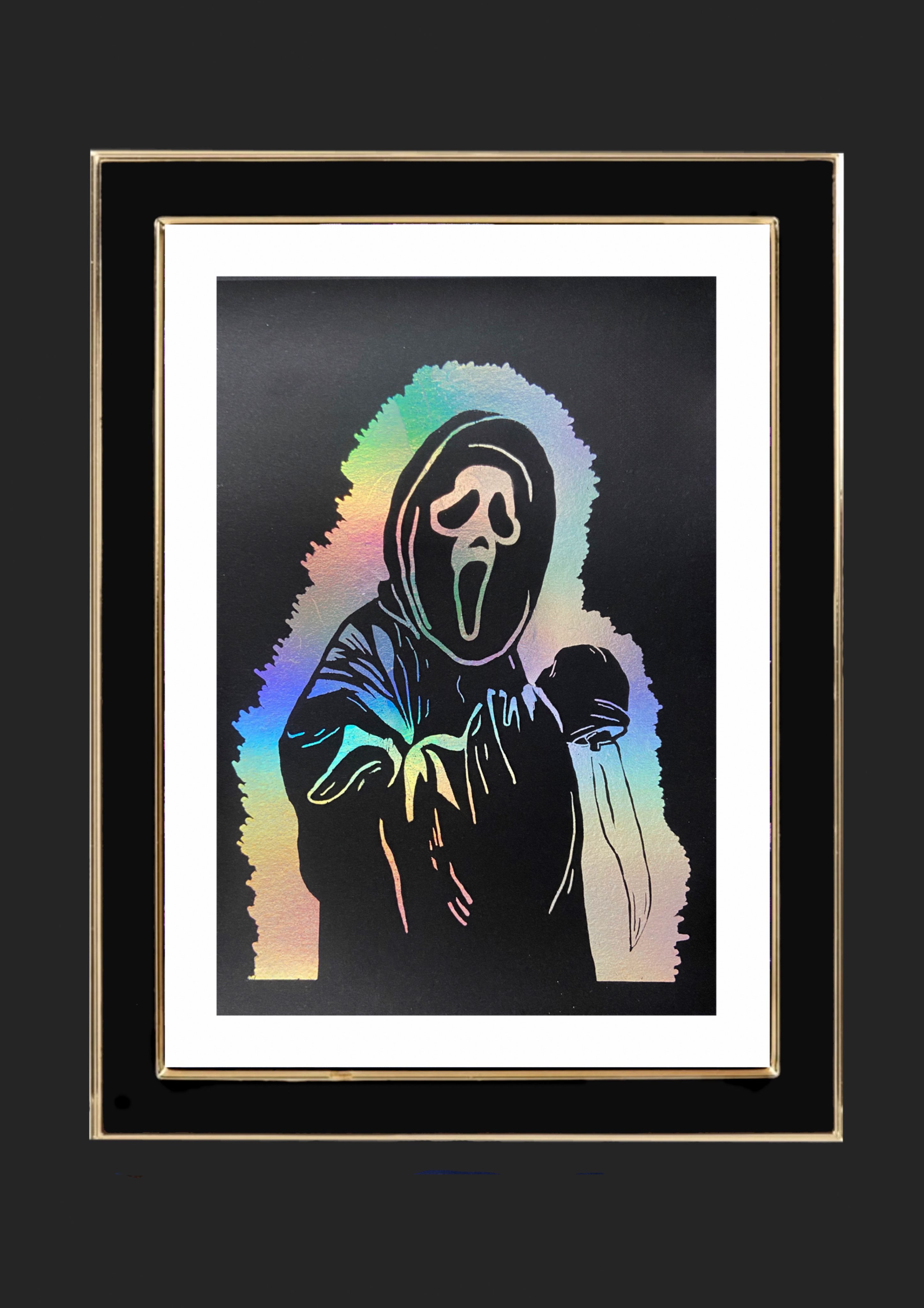 Ghostface Knife Foiled Art Print