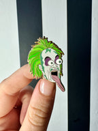 Tongue out Beetlejuice Enamel Pin