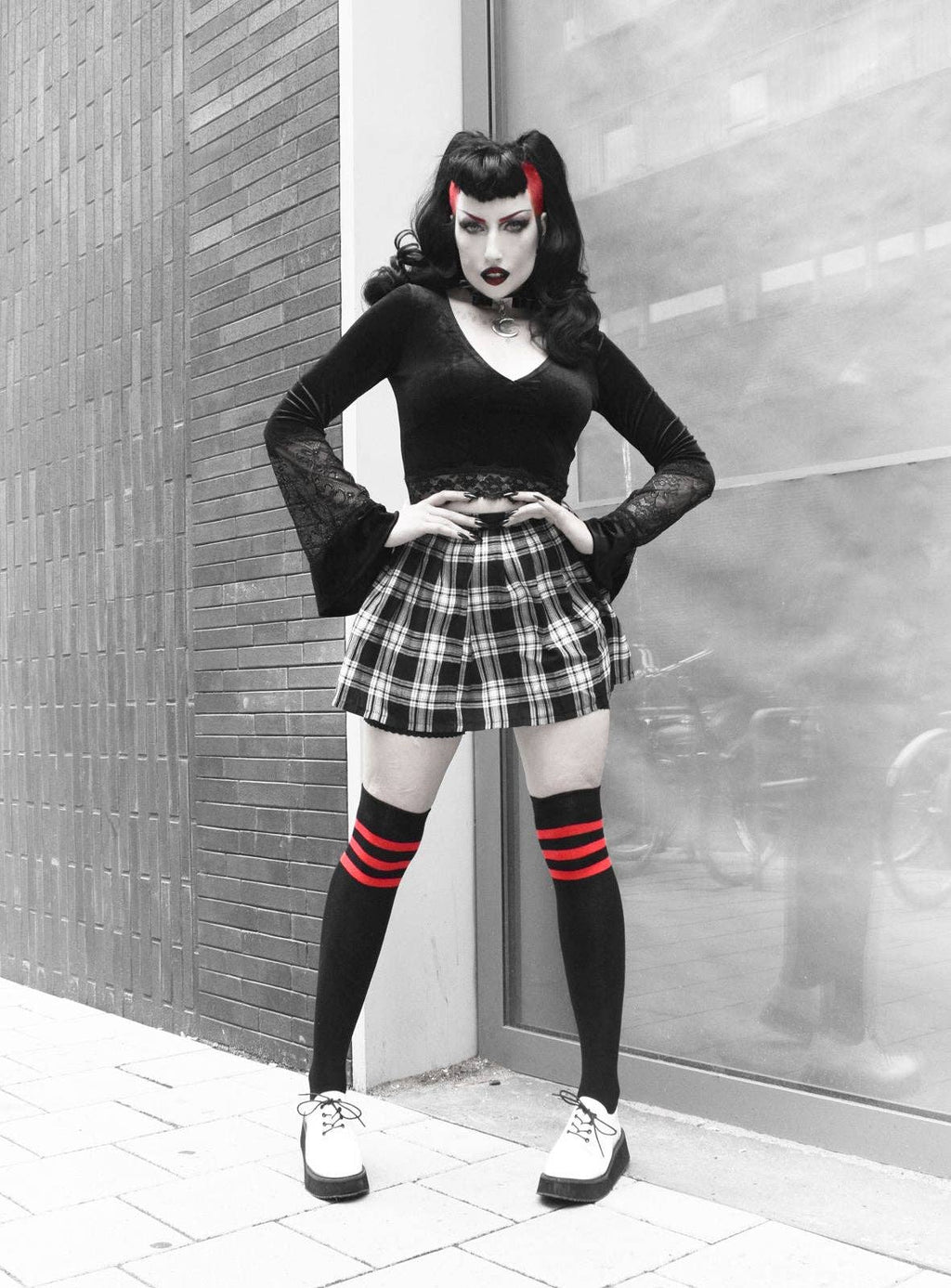 Referee Over The Knee Socks