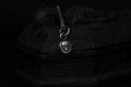 Tiny Sterling Silver Vampire Skull Pendant
