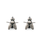 Sterling Silver Fly Stud Earrings