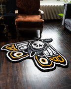 Death Moth Rug - Orange