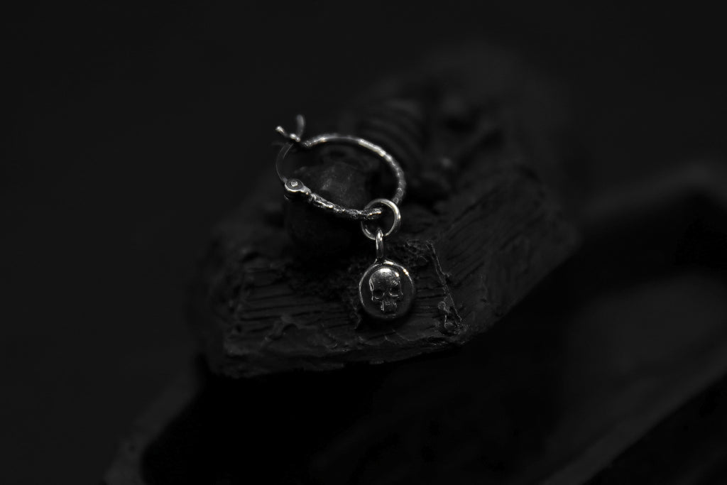 Sterling Silver Nosferatu Hoop Earrings