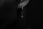 Sterling Silver Nosferatu Hoop Earrings