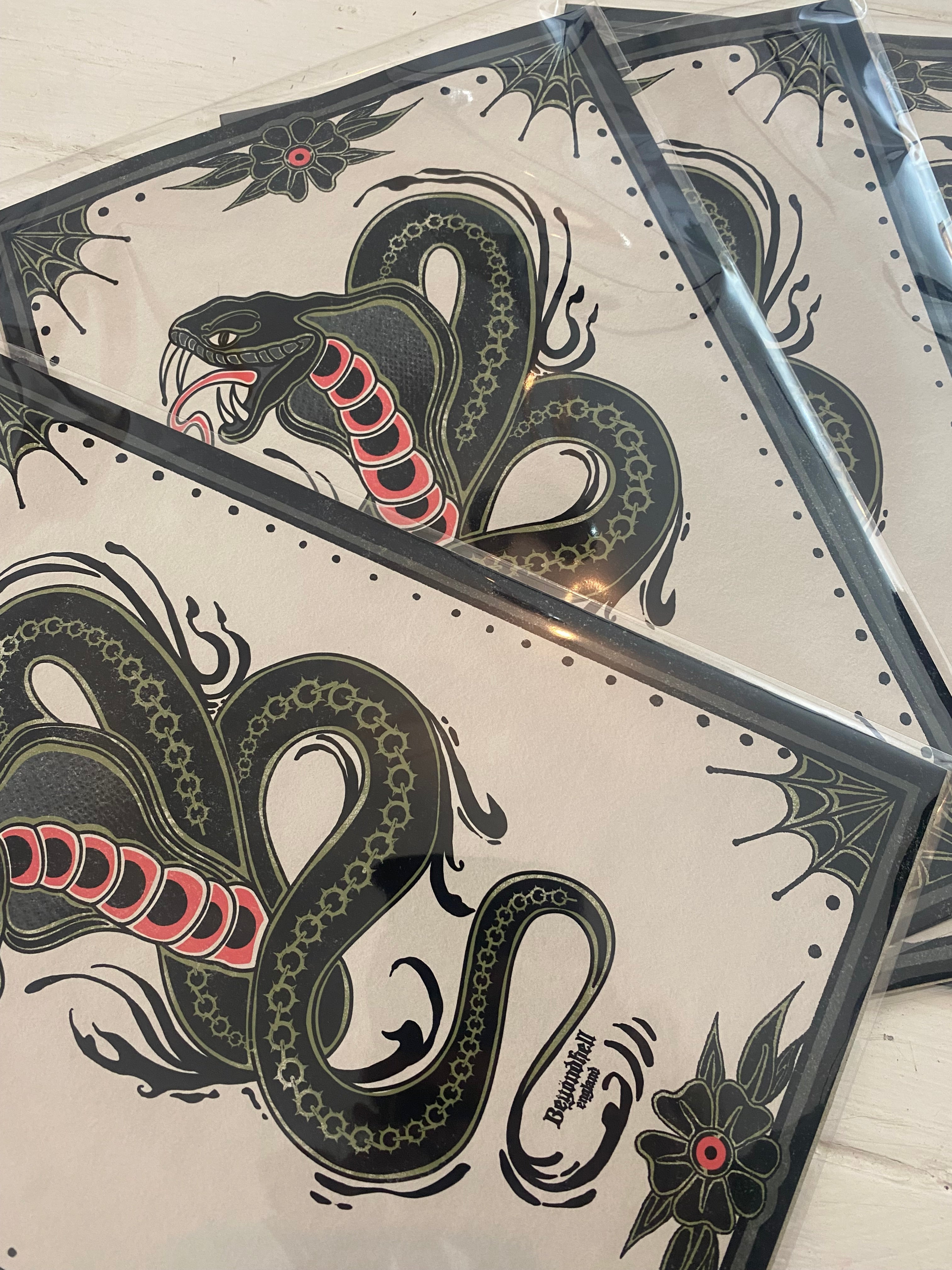 Cobra Tattoo Art Print