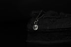 Tiny Sterling Silver Vampire Skull Pendant