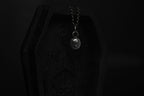 Tiny Sterling Silver Vampire Skull Pendant