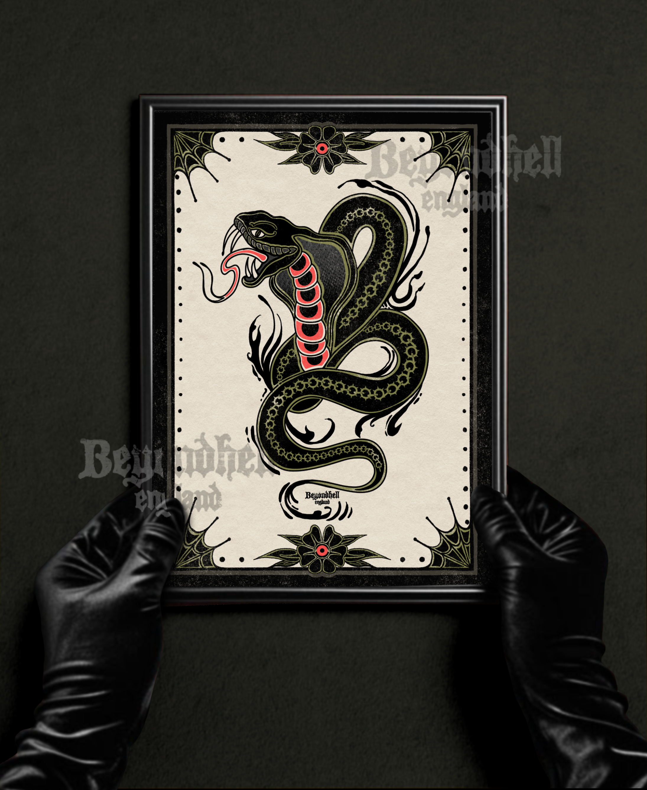 Cobra Tattoo Art Print