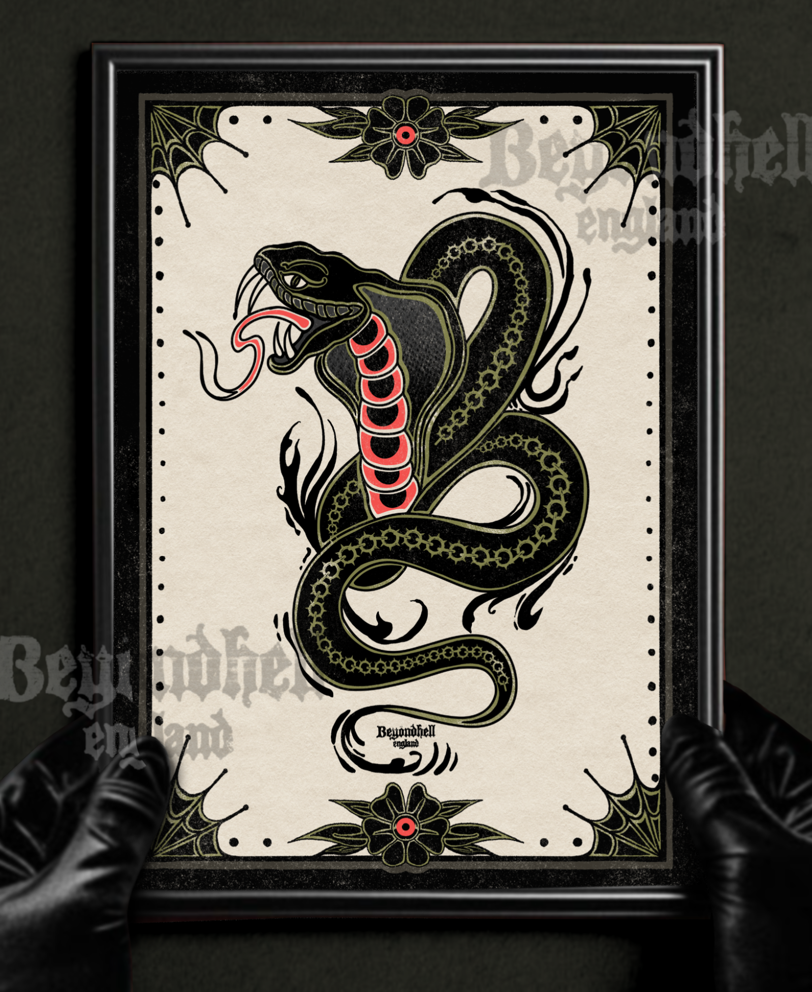 Cobra Tattoo Art Print