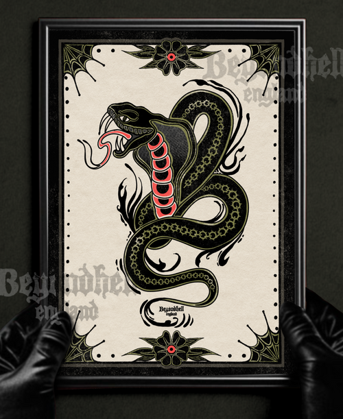 Cobra Tattoo Art Print