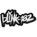 Blink-182 logo patch with black border