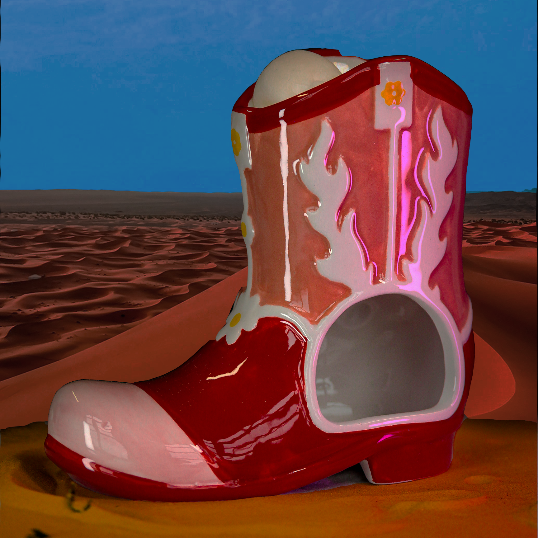 Cowboy Boot Oil Burner
