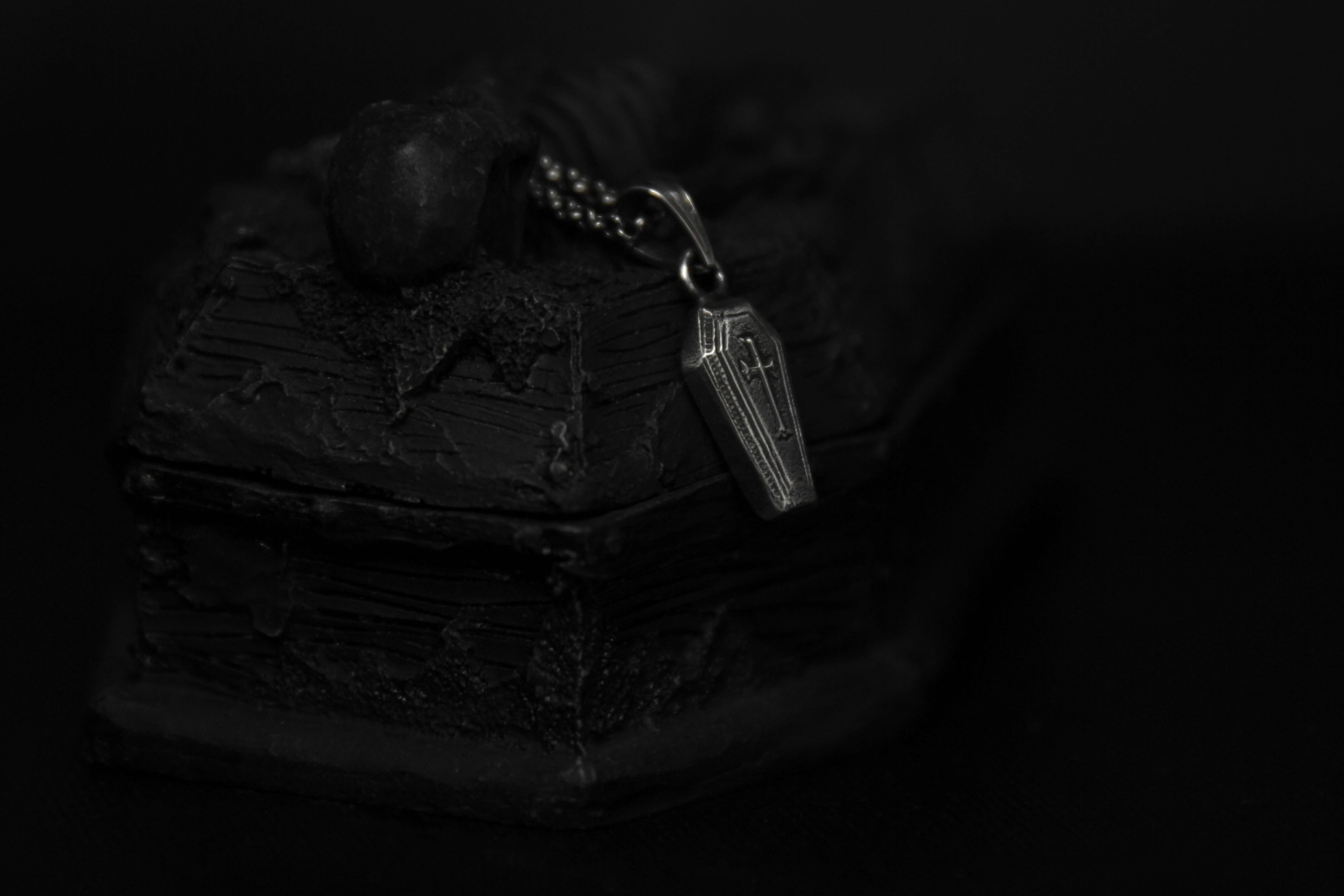 Sterling Silver Casket Pendant