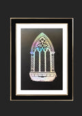 Gothic Church Archway Foiled Art Print