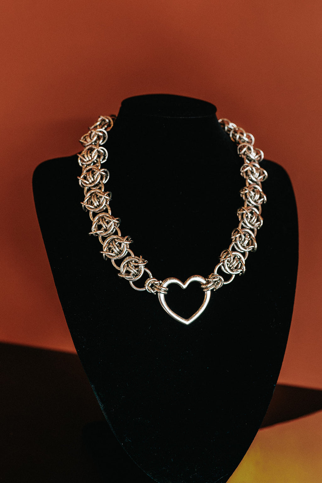 Heart Chainmaille Choker
