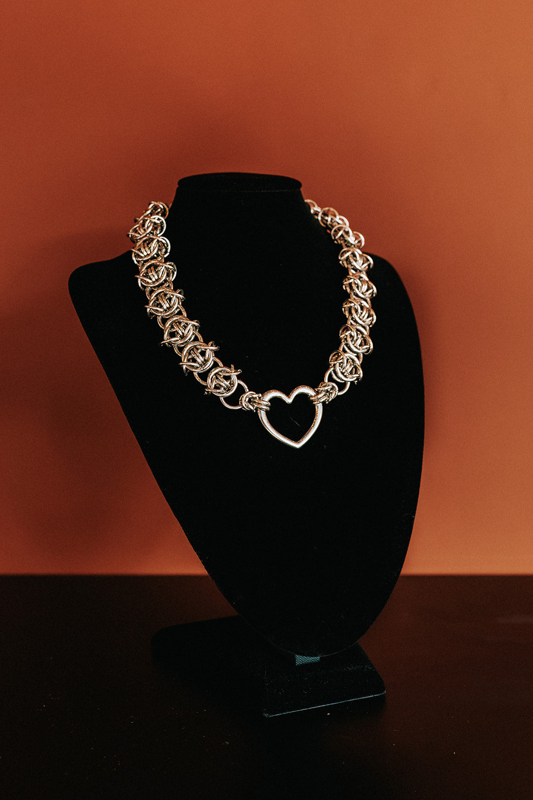 Heart Chainmaille Choker