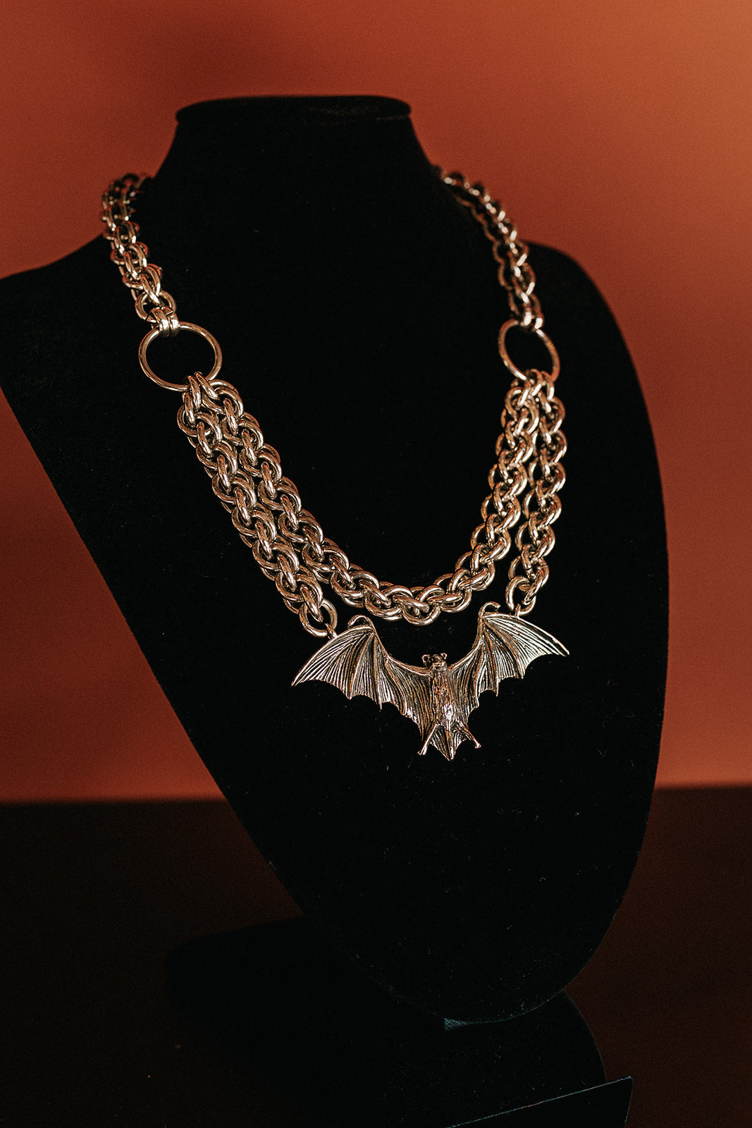 Bat Chainmaille Necklace