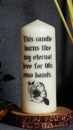The Original Emo Bands© Pillar Candle (VG)