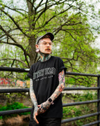 Stay Emo Black Varsity Style T-Shirt