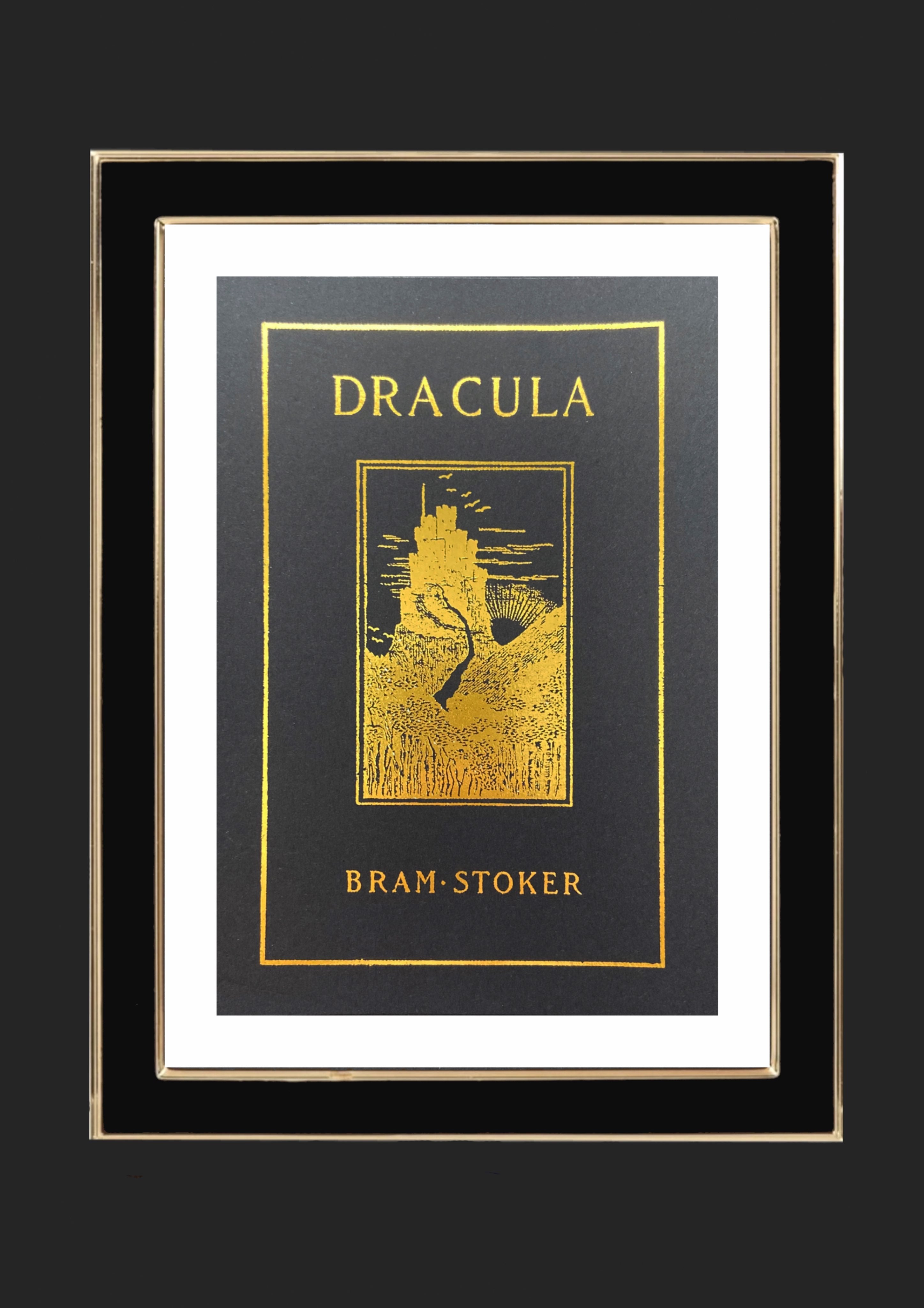 Dracula Book Cover Foiled Art Print