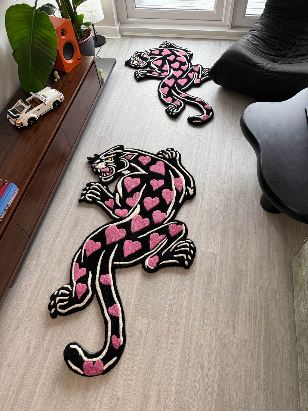 Loveheart Panther Rug