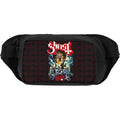 Black fanny pack with 'Ghost' band logo design