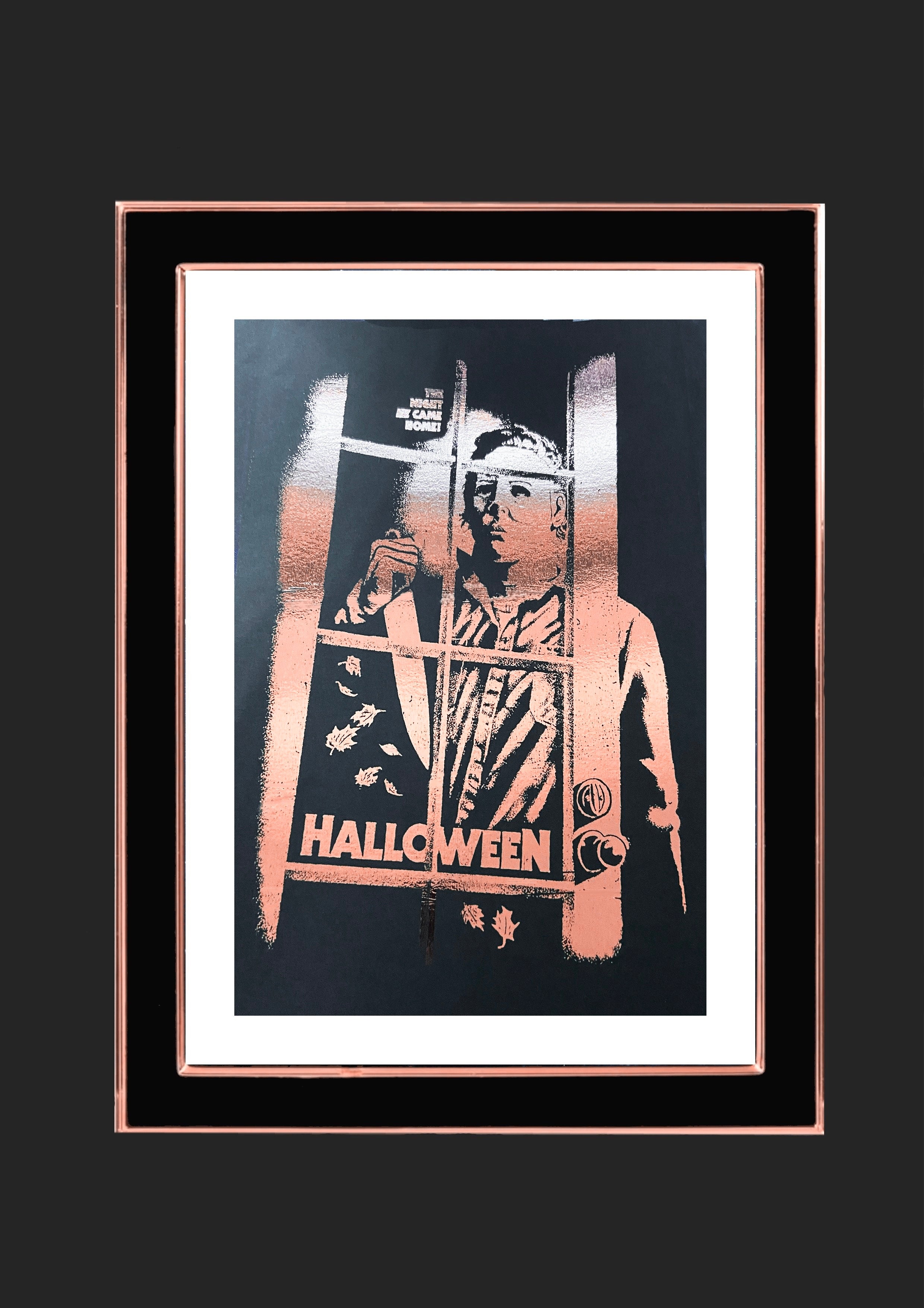 Halloween Movie Poster Foiled Art Print