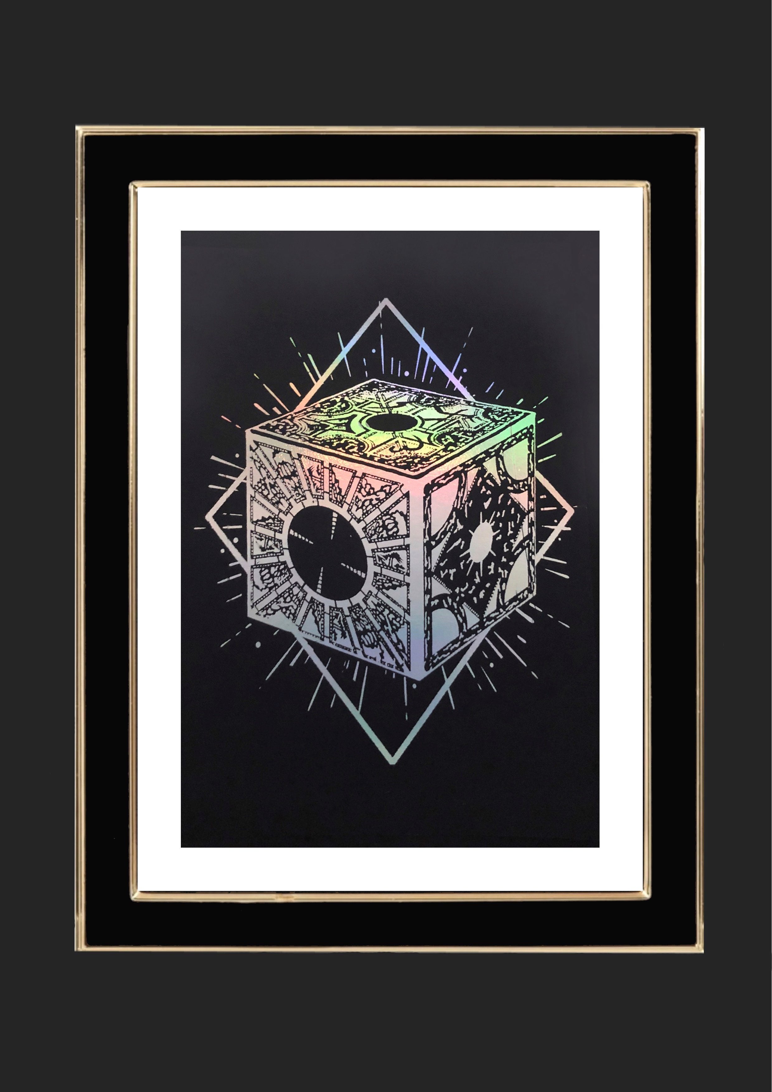 Hellraiser Puzzle Box Foiled Art Print