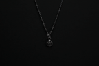 Tiny Sterling Silver Vampire Bat Pendant