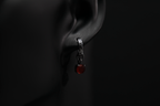 Carnelian Sterling Silver Earrings