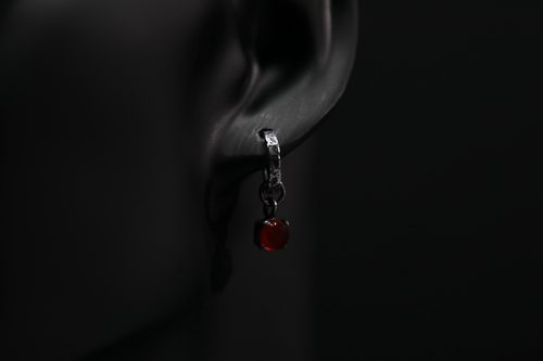 Carnelian Sterling Silver Earrings