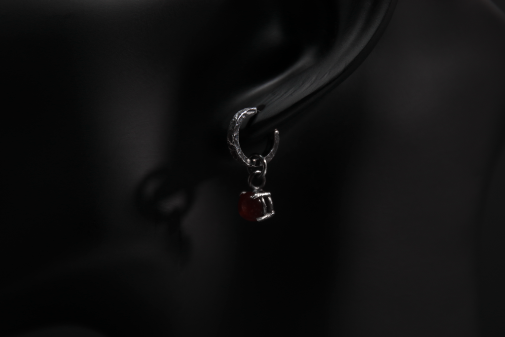 Carnelian Sterling Silver Earrings