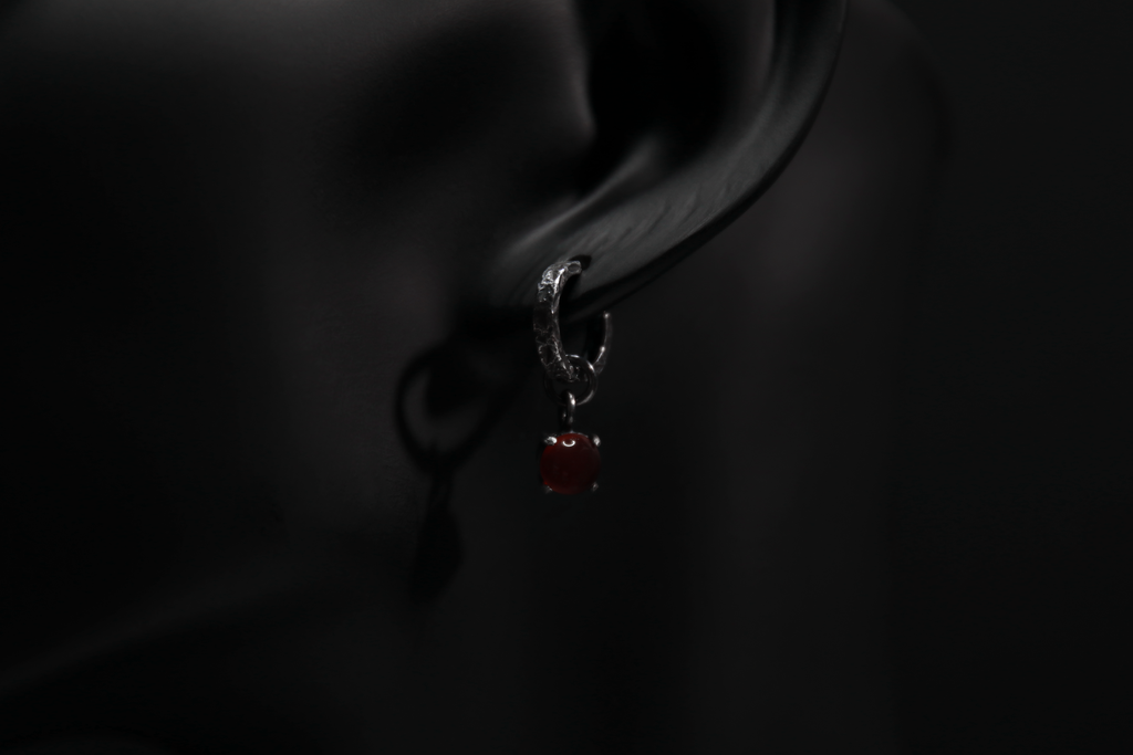 Carnelian Sterling Silver Earrings