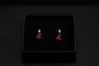 Carnelian Sterling Silver Earrings