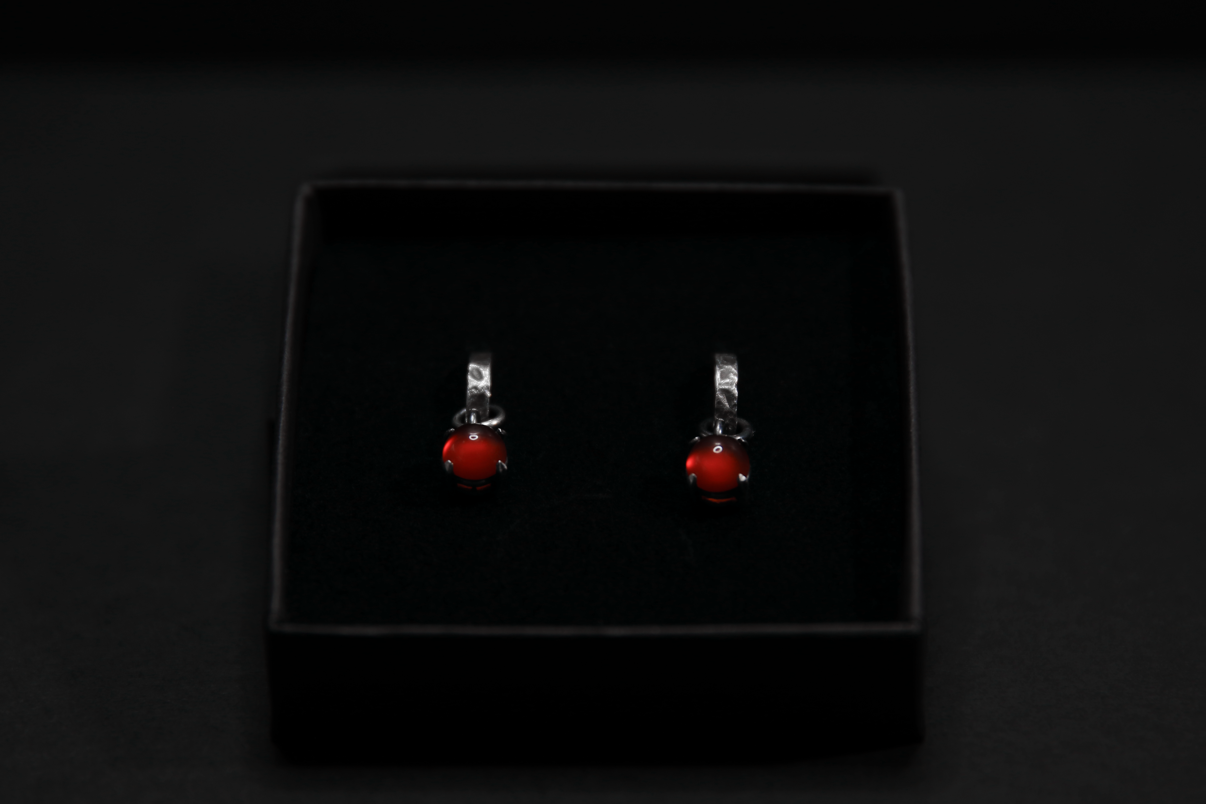 Carnelian Sterling Silver Earrings