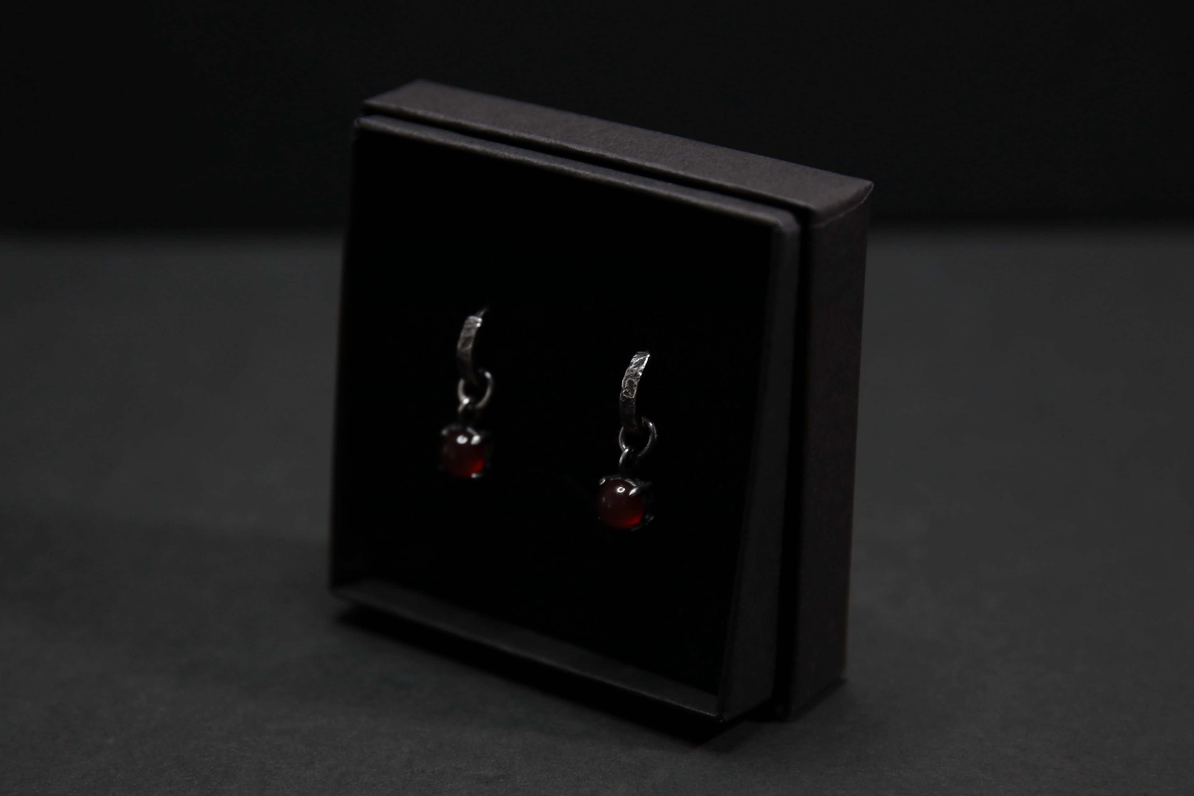 Carnelian Sterling Silver Earrings