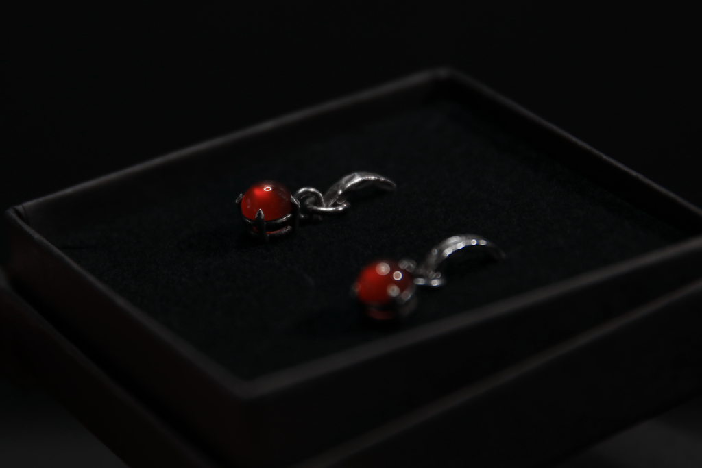 Carnelian Sterling Silver Earrings