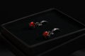 Carnelian Sterling Silver Earrings