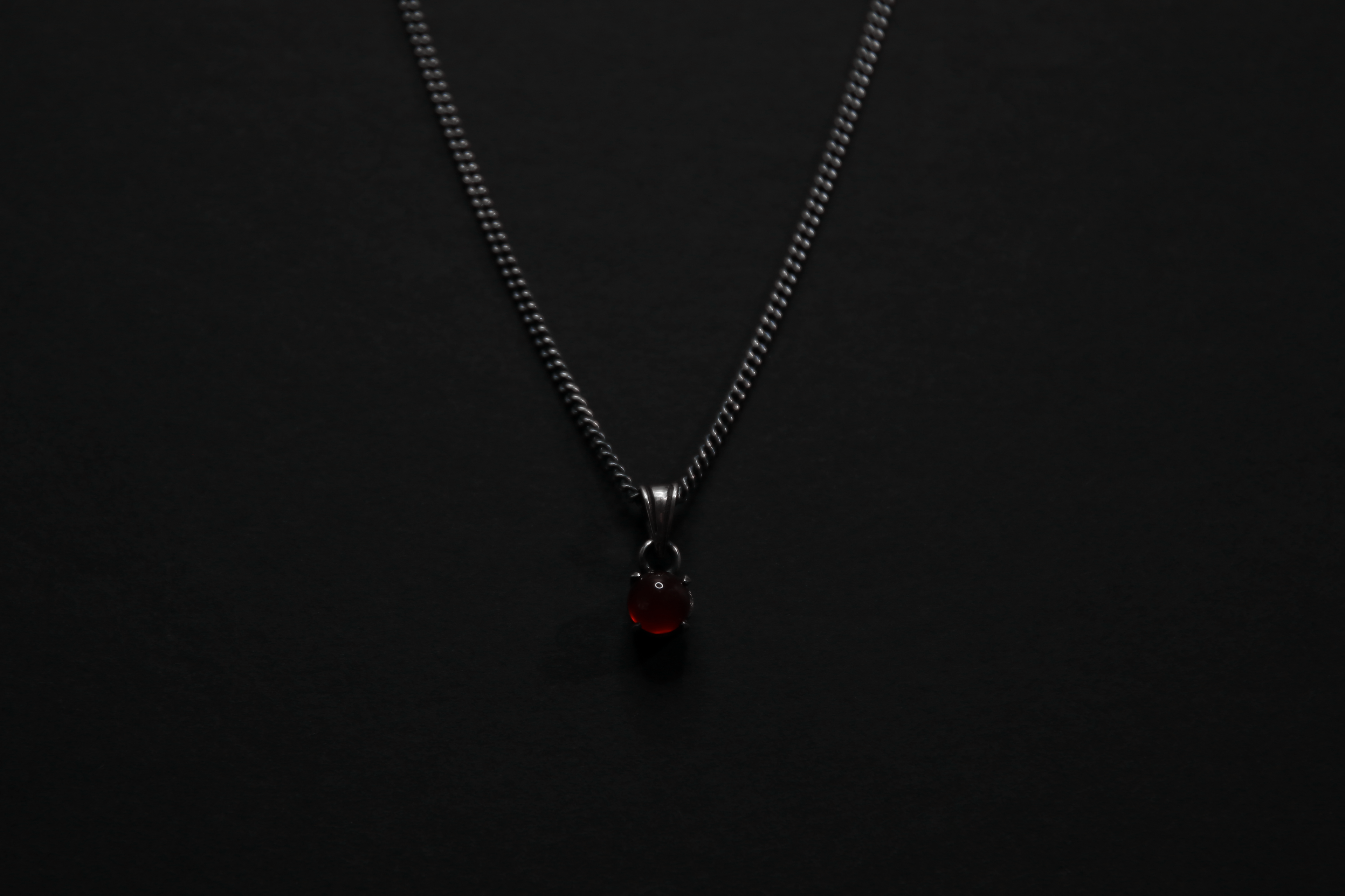 Carnelian Sterling Silver Pendant