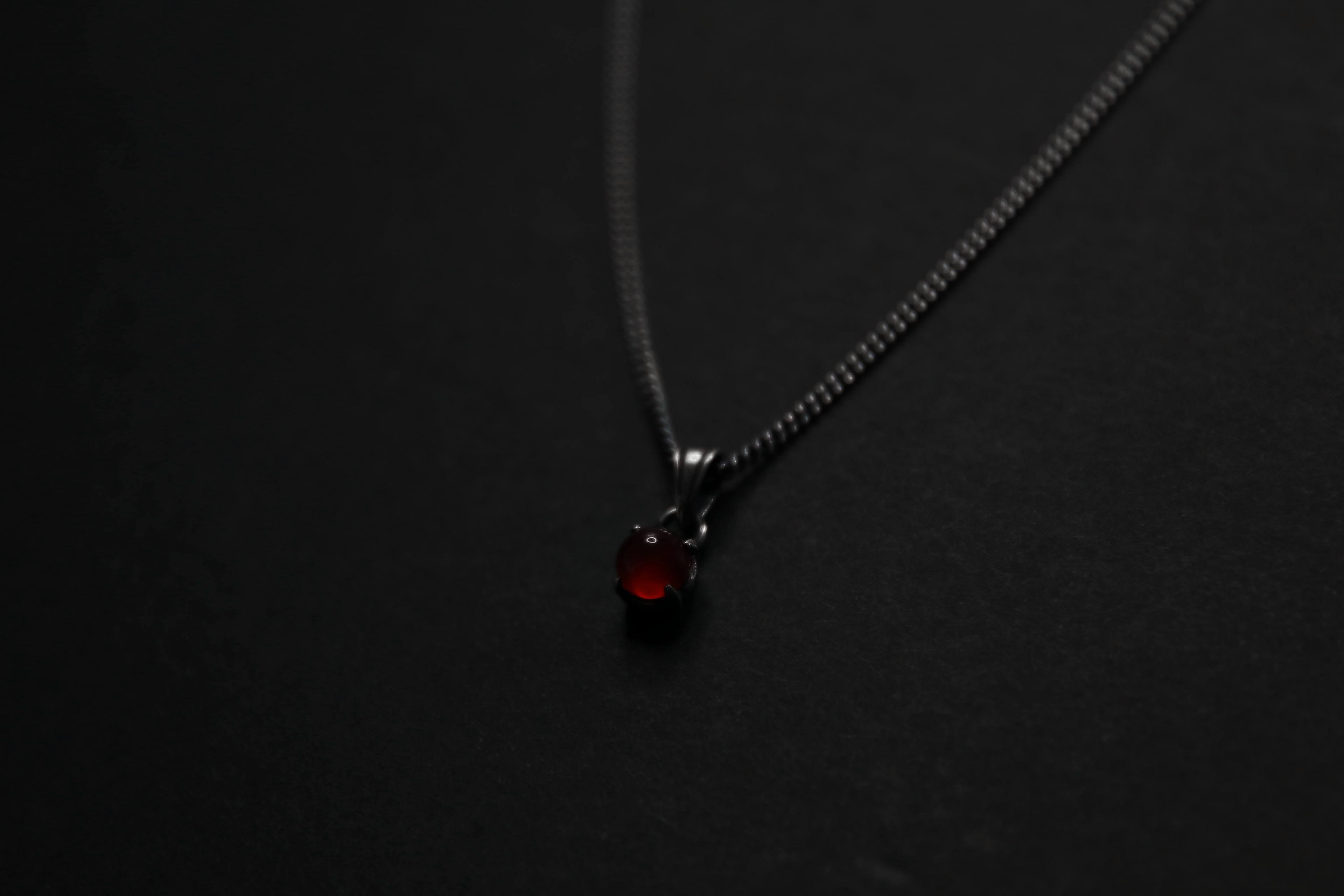 Carnelian Sterling Silver Pendant