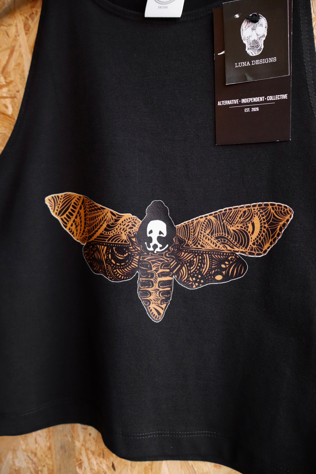 Mandala Moth Crop Top