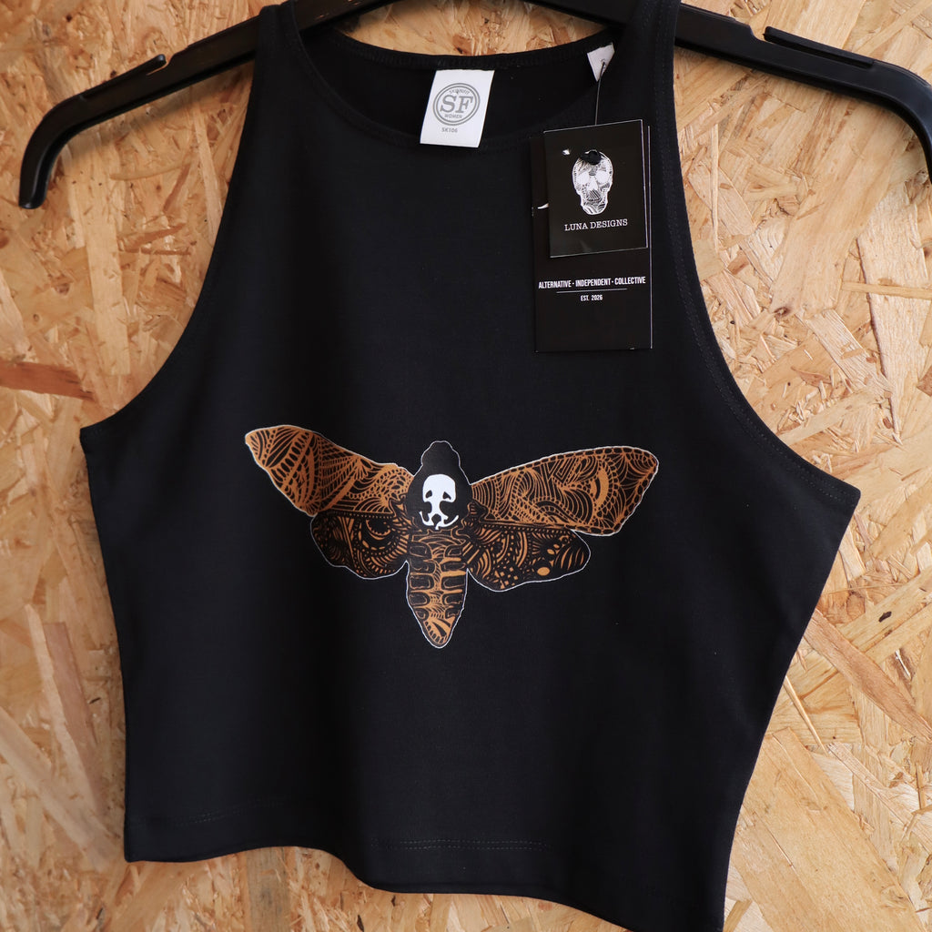 Mandala Moth Crop Top
