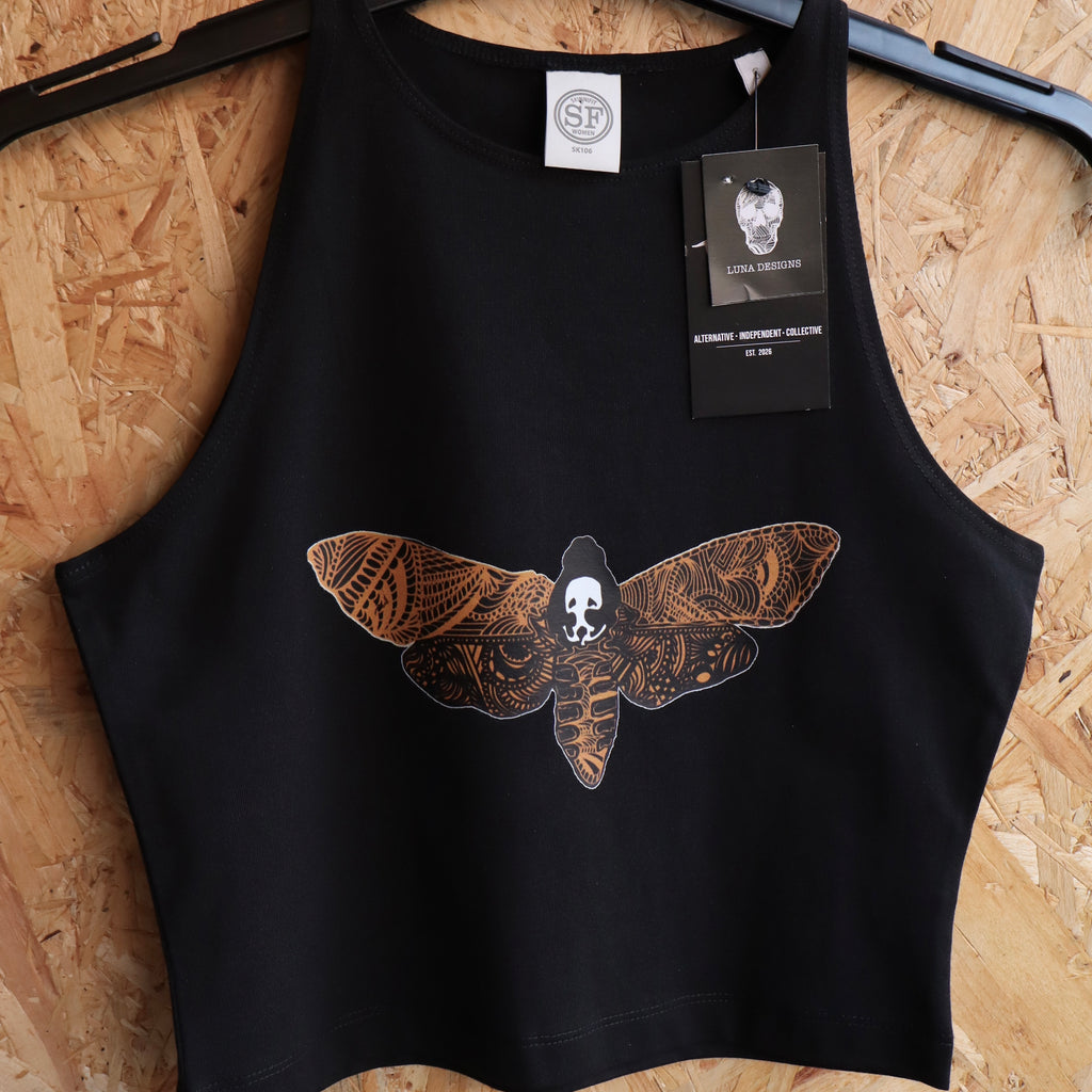 Mandala Moth Crop Top