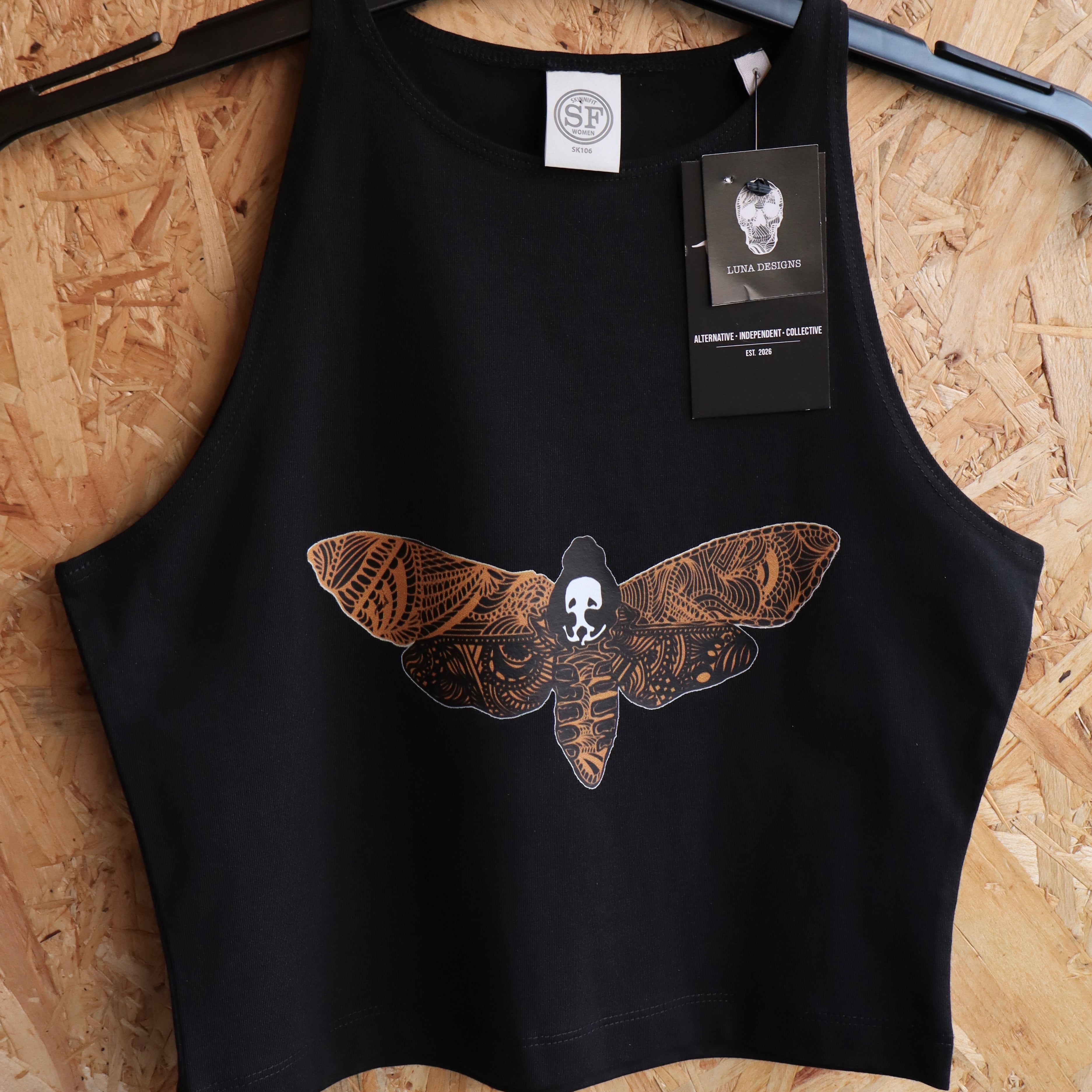 Mandala Moth Crop Top