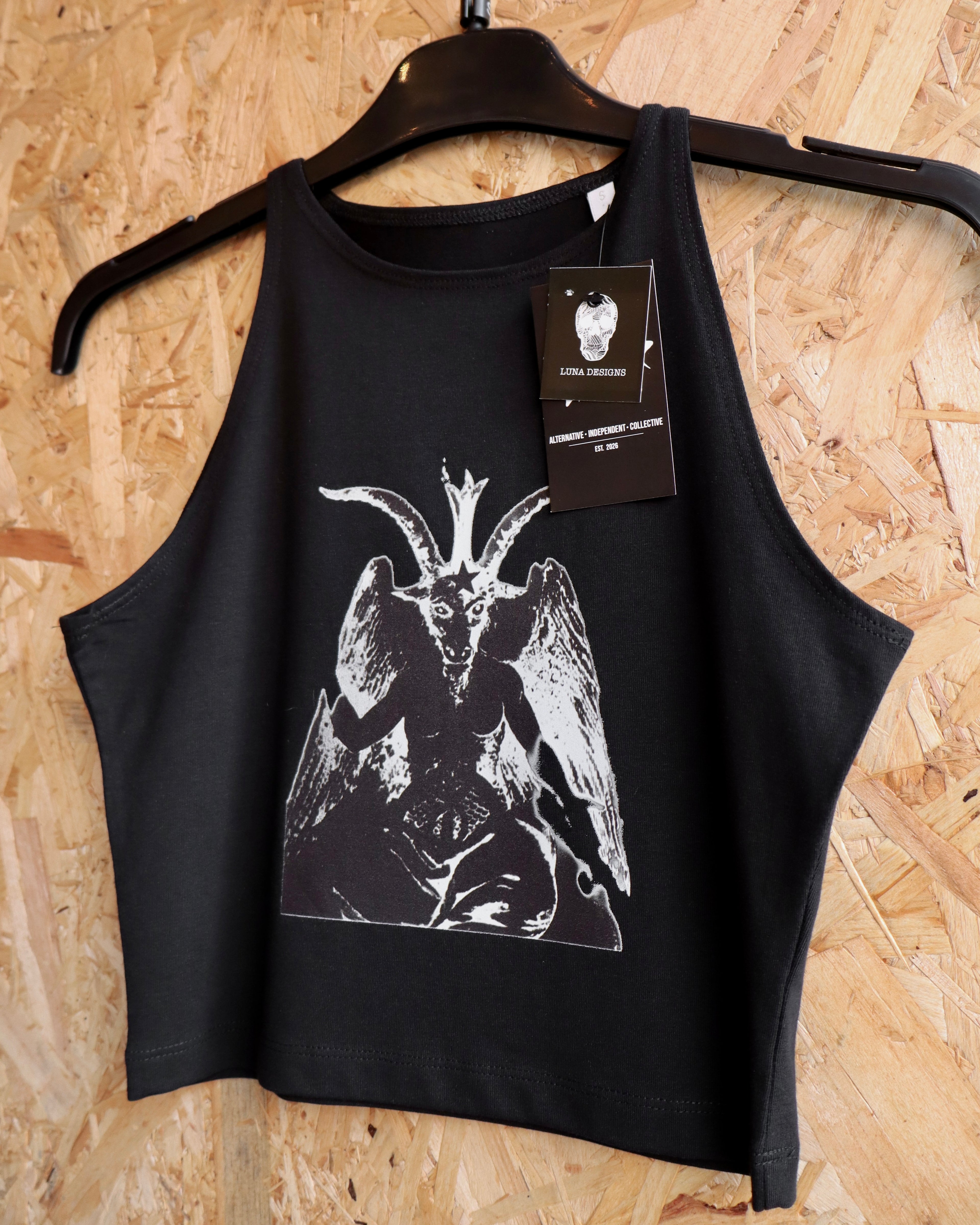 Baphomet Crop Top