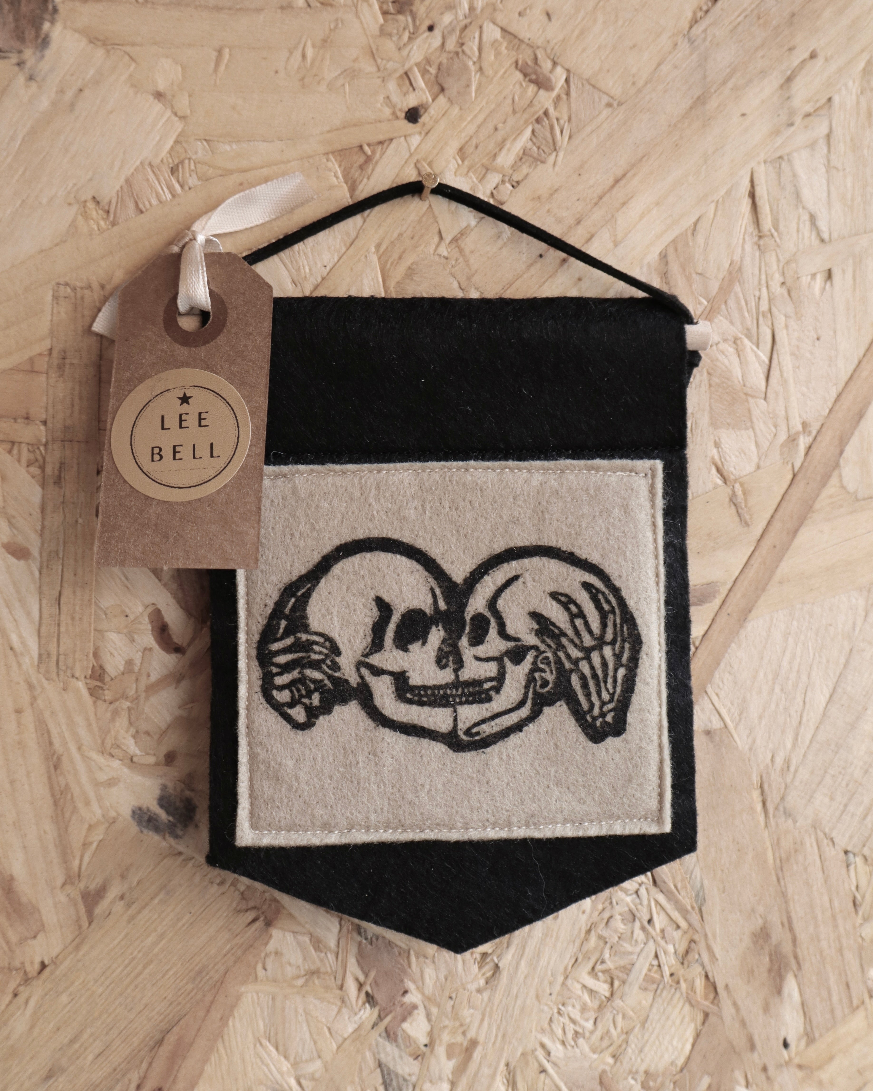 Handmade Mini Linocut Banners