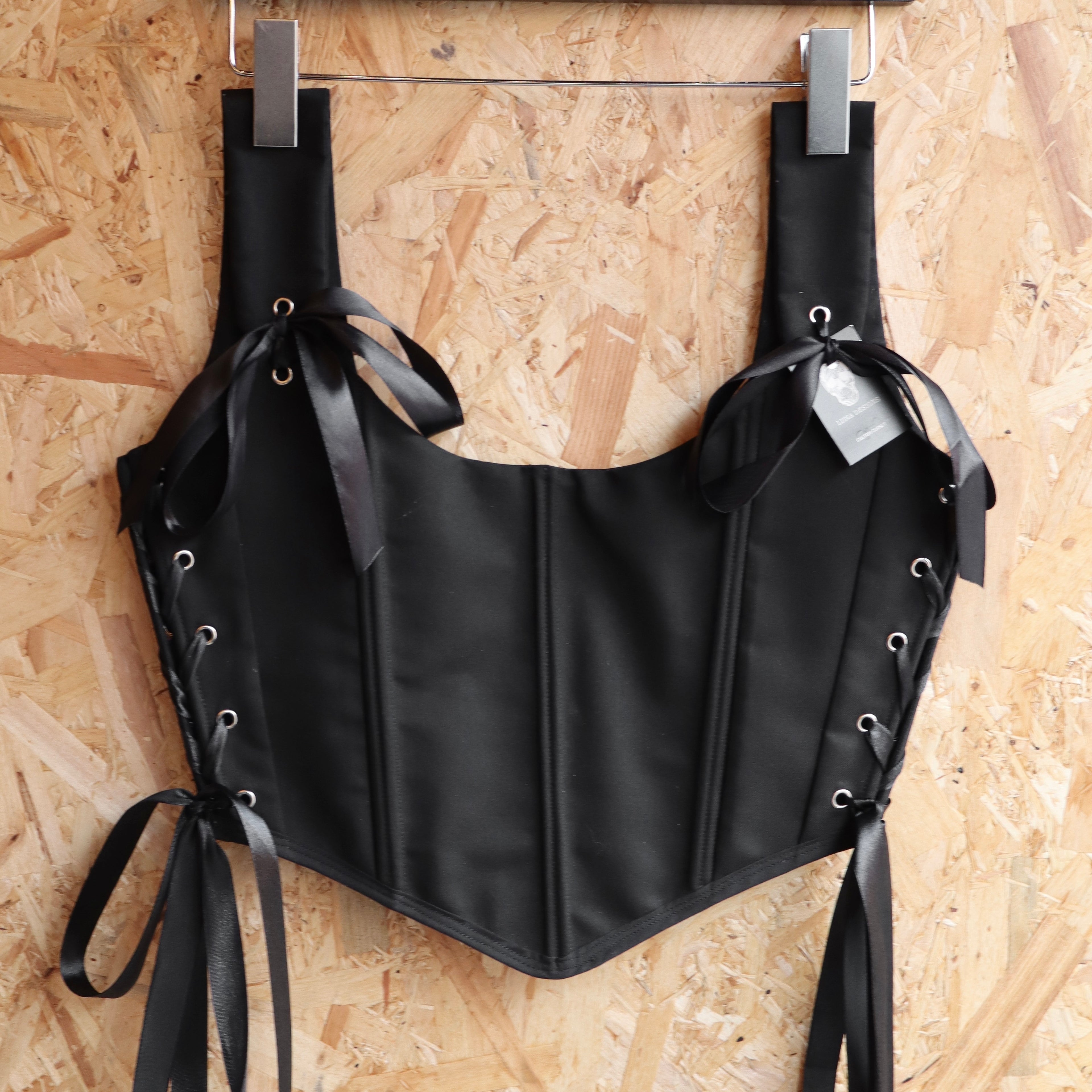 Plain and Simple Black Corset