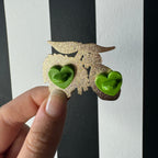 Shrunken Head Cherries Enamel Pin